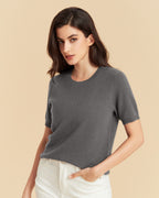 Merino Wool Jacquard T-Shirt