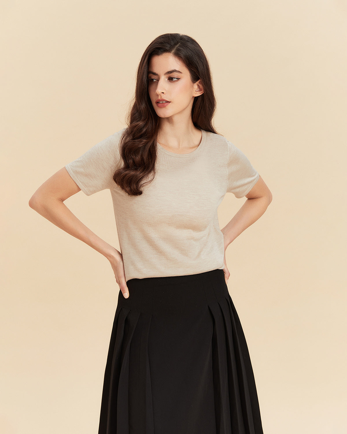 Silk Cashmere T shirt