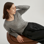 Lightweight Cashmere V-neck Sweater