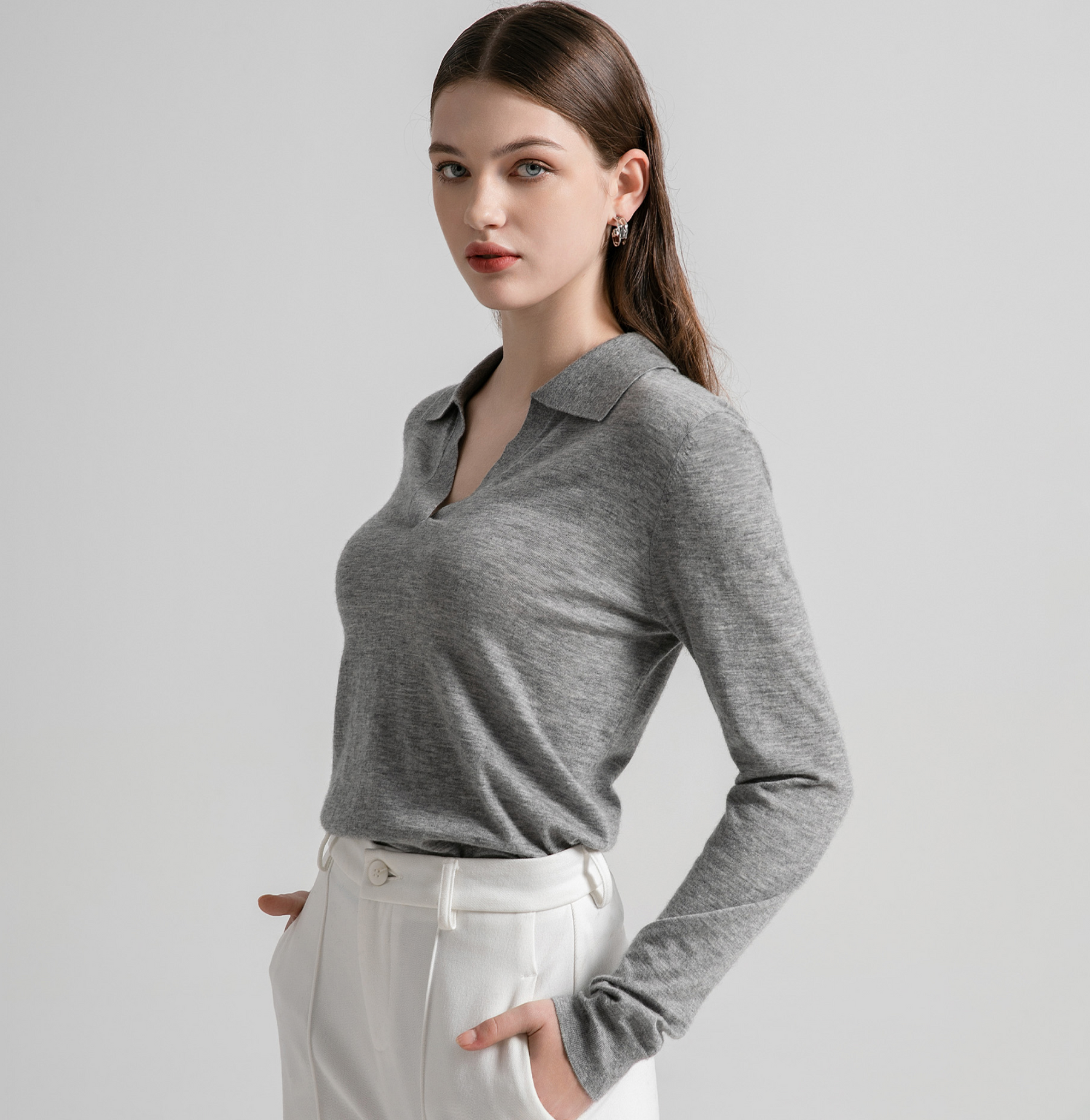 Light Weight Cashmere Polo