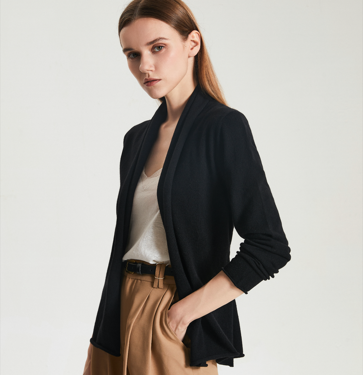 Short Cashmere Cardigan