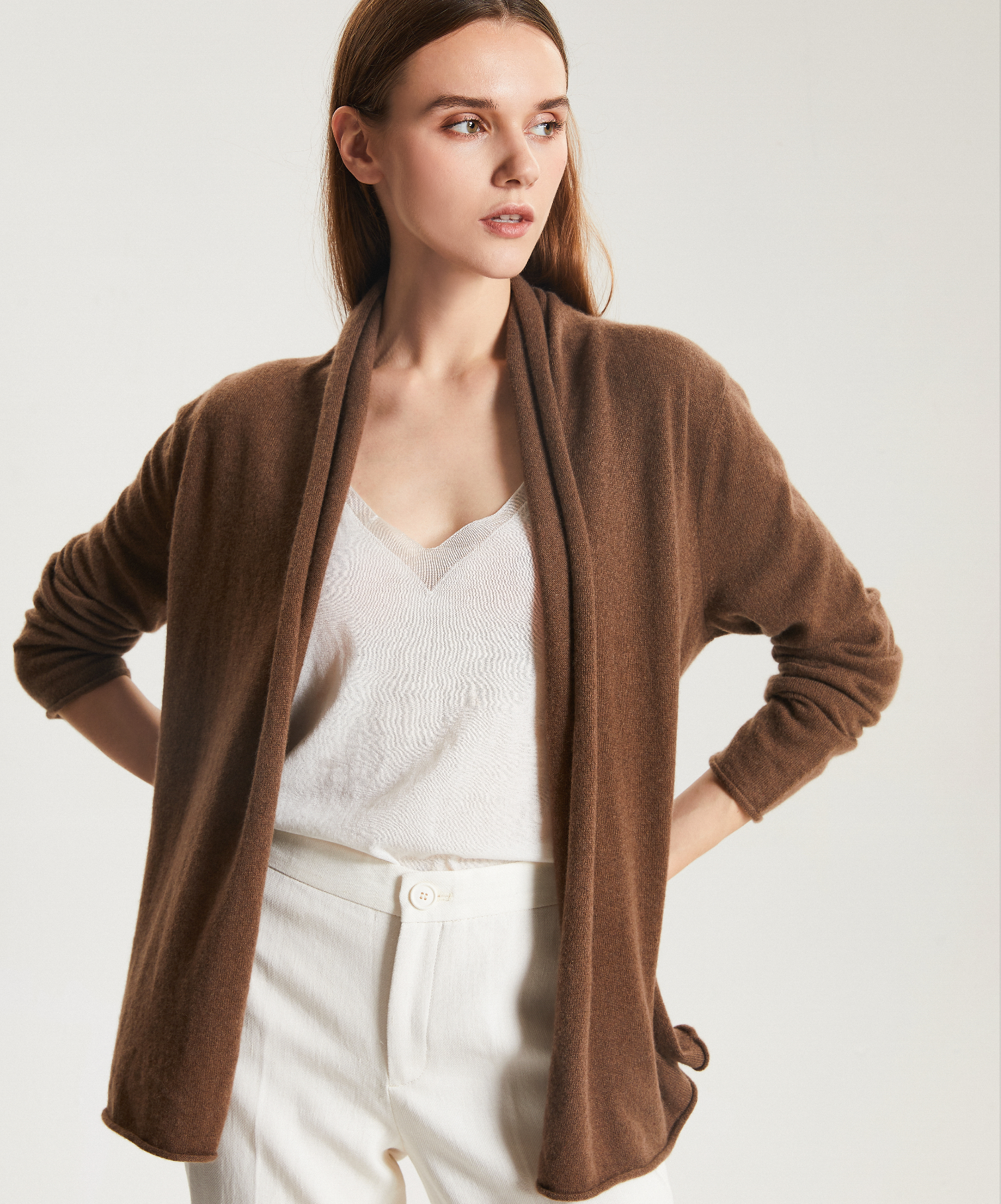 Short Cashmere Cardigan