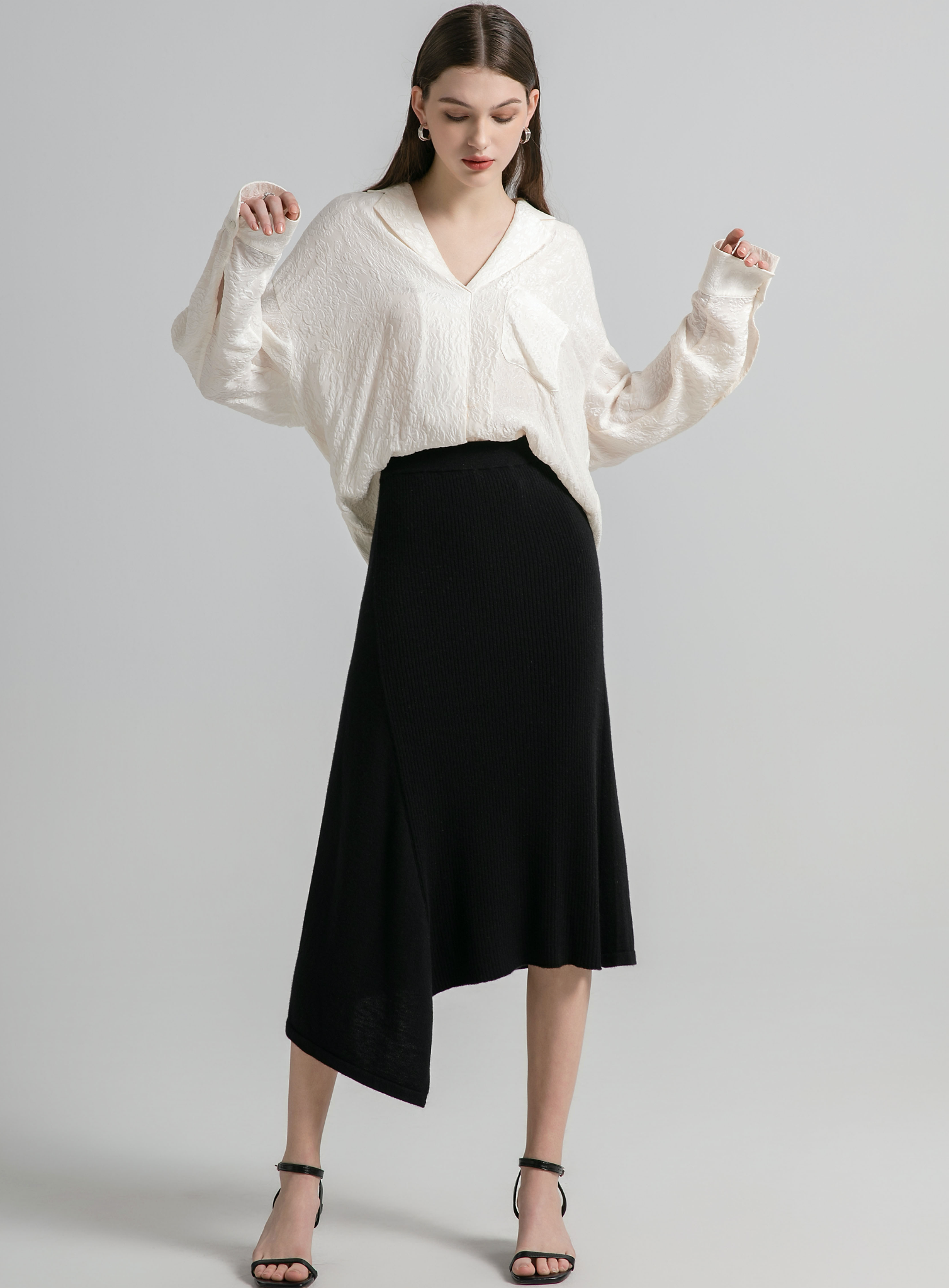 Midi Cashmere Skirt