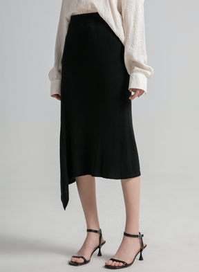 Midi Cashmere Skirt