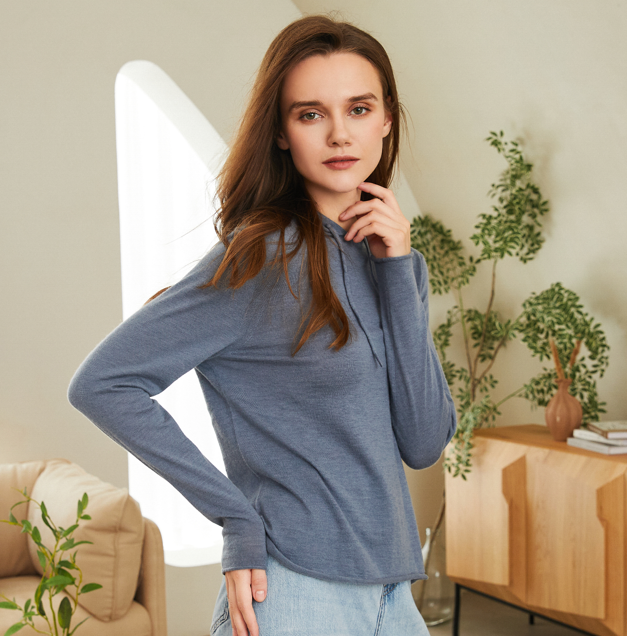 Lightweight Cashmere Hoodie