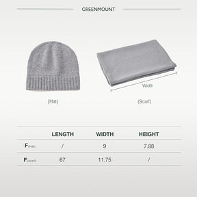 100% Cashmere Beanie & Scarf Set