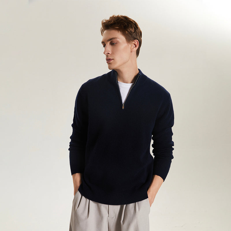 Men's  Mock Neck  Sweater