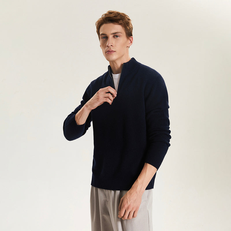 Men's  Mock Neck  Sweater