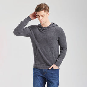 Men's Essential Base Cashmere Hoodie with Pocket