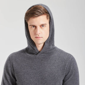 Men's Essential Base Cashmere Hoodie with Pocket