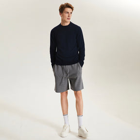 Men's Cashmere Gym Shorts with Pockets