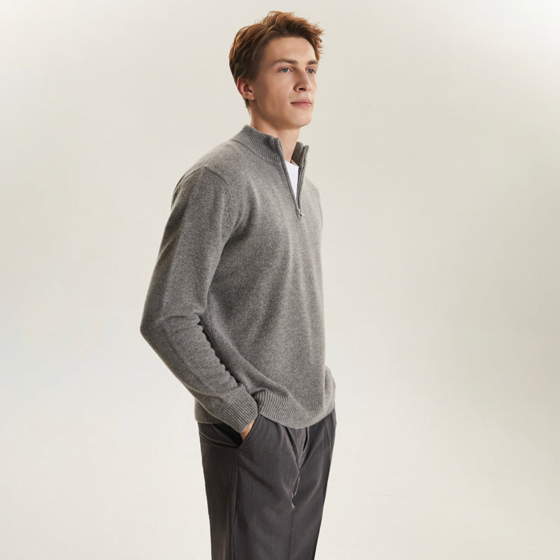 Men's  Mock Neck  Sweater