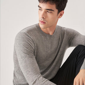 37.5 Cashmere Black Timeless o-neck Sweater