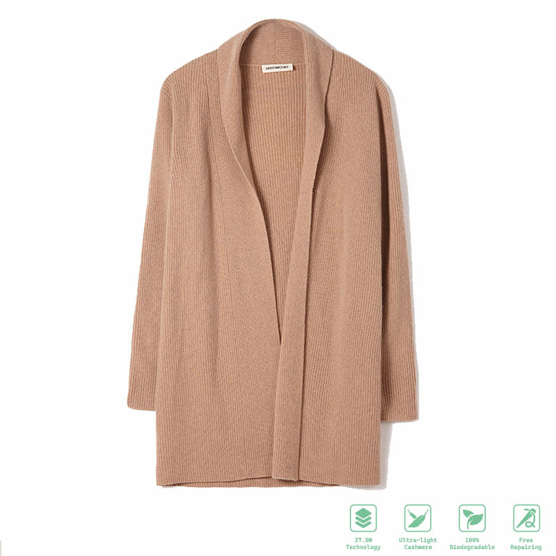 Ribbed Cashmere Cardigan