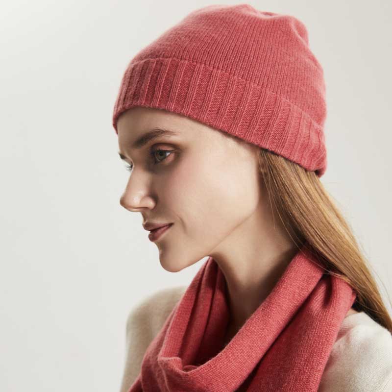 Women's Beanie Knit Soft Warm Cashmere Hats