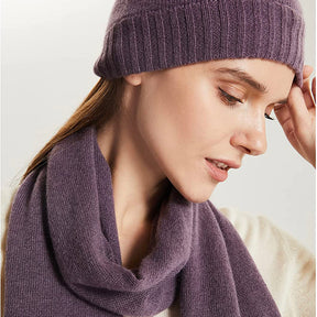 100% Cashmere Beanie & Scarf Set