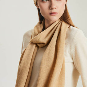 Women's Pure Color Knit Cashmere Scarf