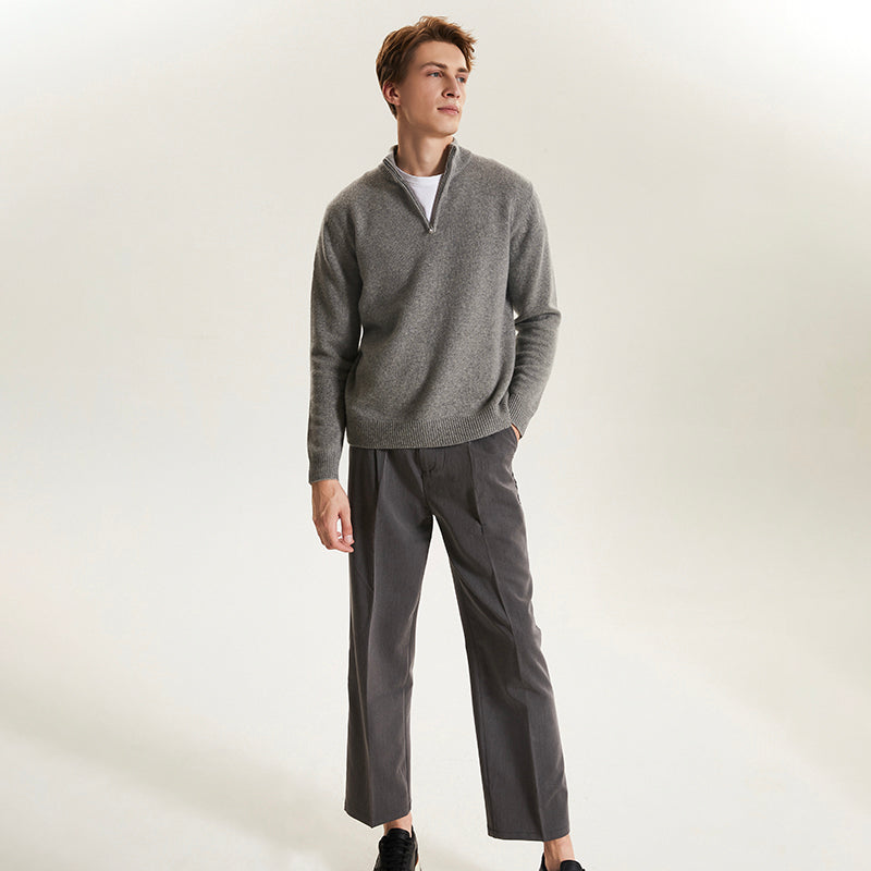 Men's  Mock Neck  Sweater