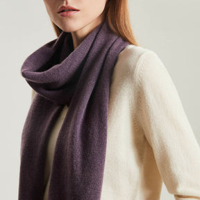 Women's Pure Color Knit Cashmere Scarf