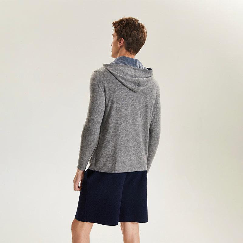 Men's Cashmere Gym Shorts with Pockets