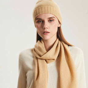 100% Cashmere Beanie & Scarf Set