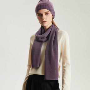 Women's Pure Color Knit Cashmere Scarf