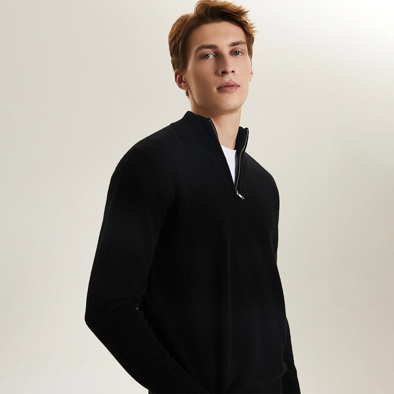 Men's  Mock Neck  Sweater