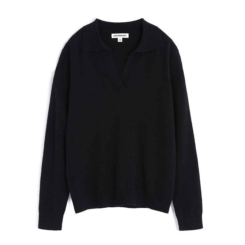 Cashmere Polo Sweater
