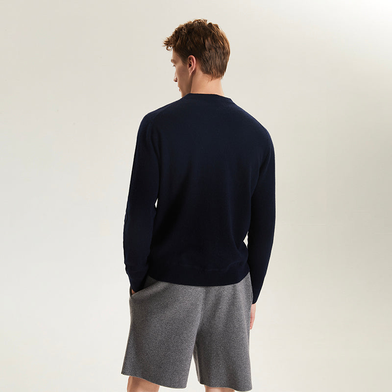 Men's Cashmere Gym Shorts with Pockets