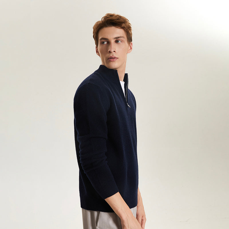 Men's  Mock Neck  Sweater