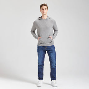 Men's Essential Base Cashmere Hoodie with Pocket