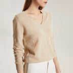 V-Neck 100% Cashmere Sweater