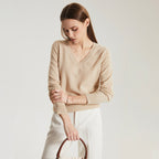 V-Neck 100% Cashmere Sweater