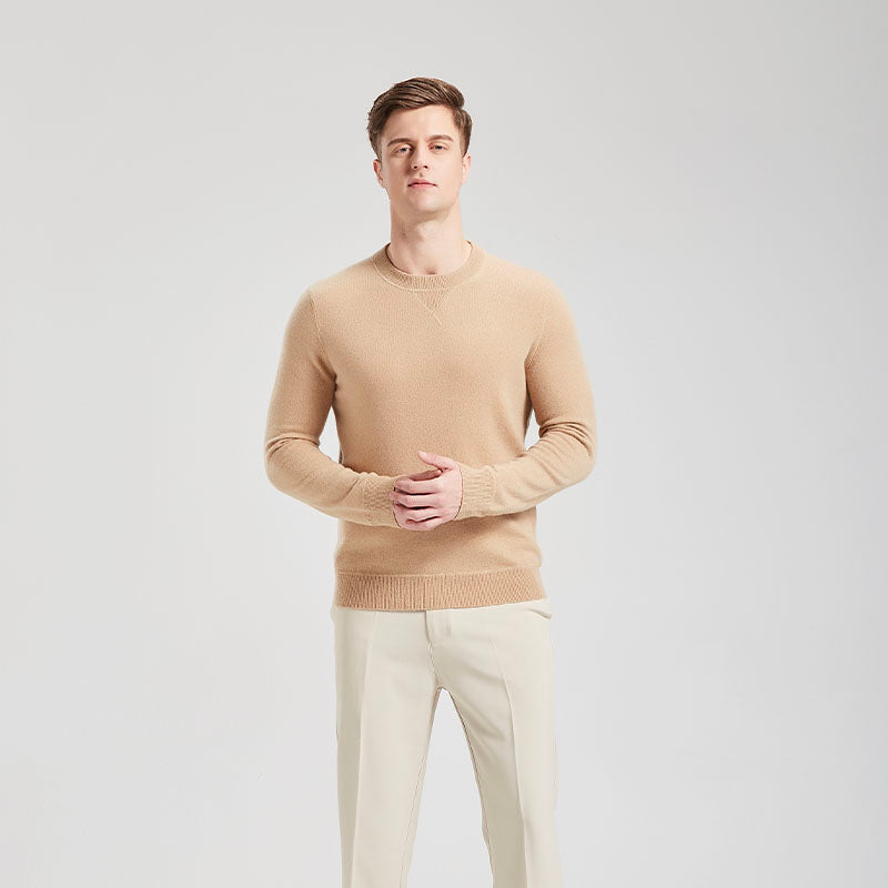 Crewneck Pullover Cashmere Sweater