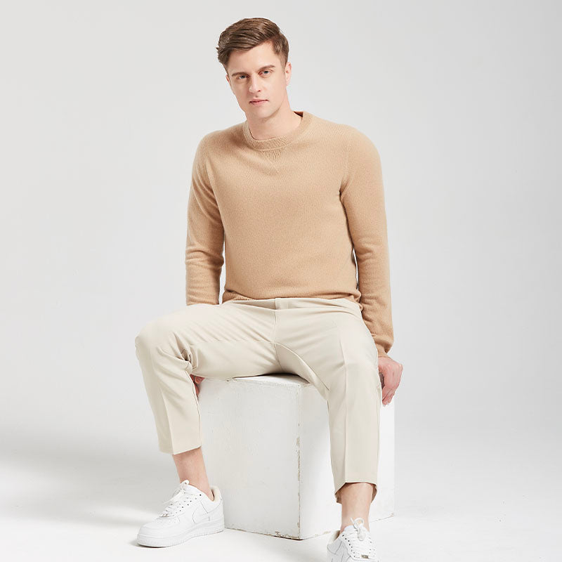 Crewneck Pullover Cashmere Sweater